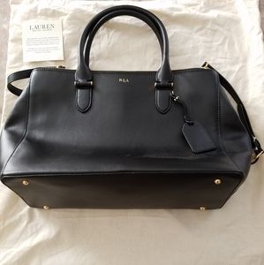 Leather Ralph Lauren handbag